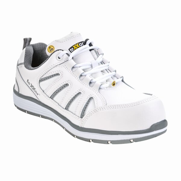 AVIGNON S3P-Sicherheitshalbschuhe Grösse 44 weiß/grau