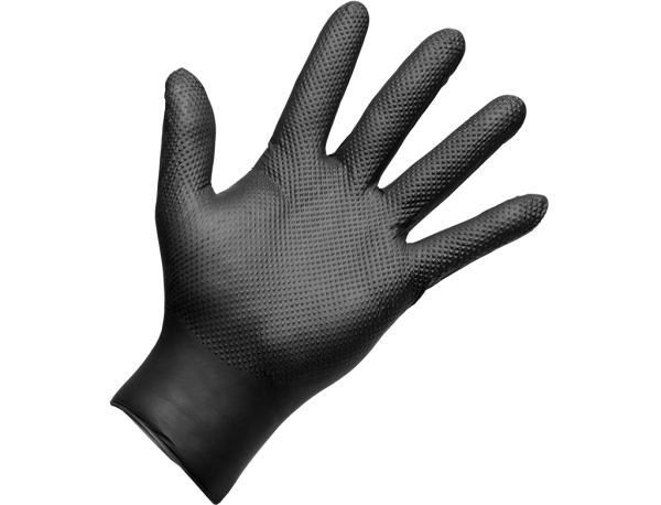 APP Quartz Q-GRIP - Einweghandschuhe aus Nitril | schwarz | XL | VE (50 Stk.)