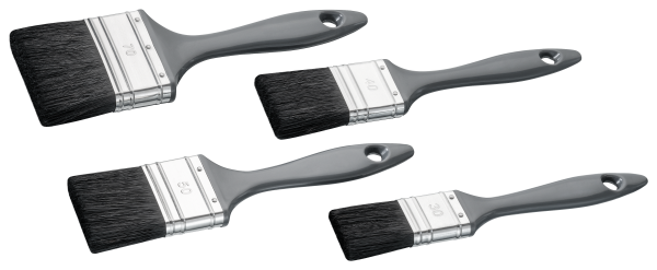 Top-Lackier-Pinsel-Set 4-tlg  schw. Borste 30/40/50/70mm