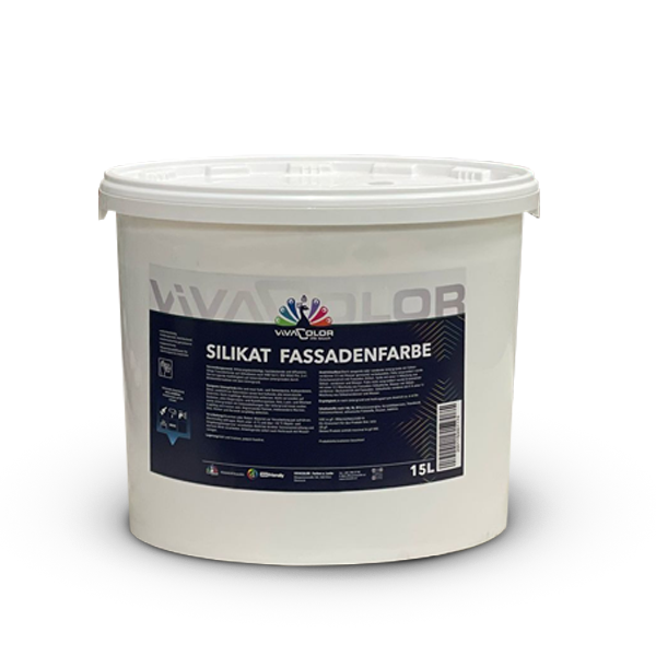 VIVACOLOR Silikat Fassadenfarbe 1l weiss