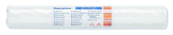 Abdeckfolie HDPE 15 my 0,5m 100 qm= 2 x 50 m