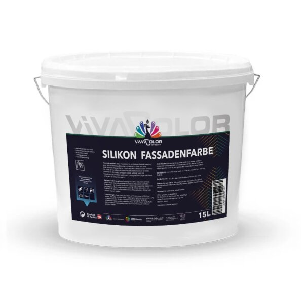 VIVACOLOR Silikon Fassadenfarbe 5l weiss