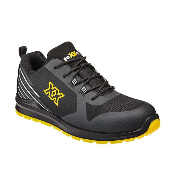teXXor® S3S-Sicherheitshalbschuhe schwarz/gelb Gr: 42